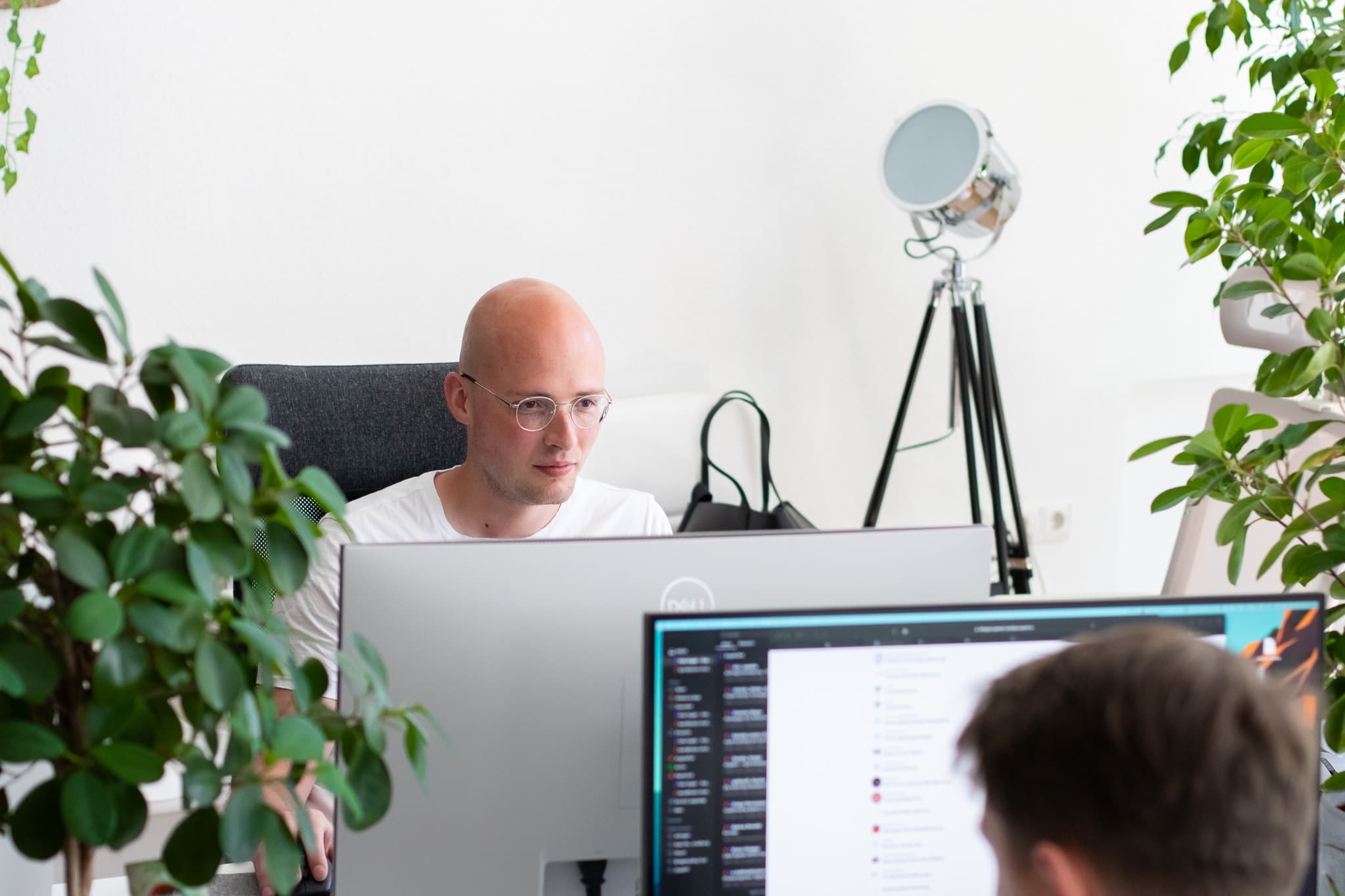 Eric bei der Arbeit