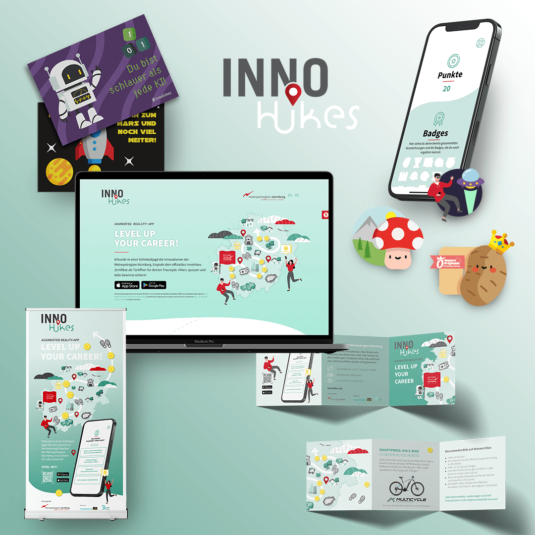Zusammenstellung der Designs für Innohikes
