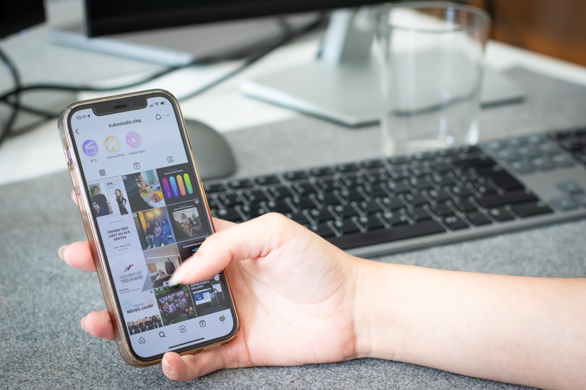 Beispiel für Social Media Management von Kube Studio