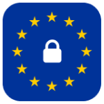 Europasterne um Sicherheitsschloss