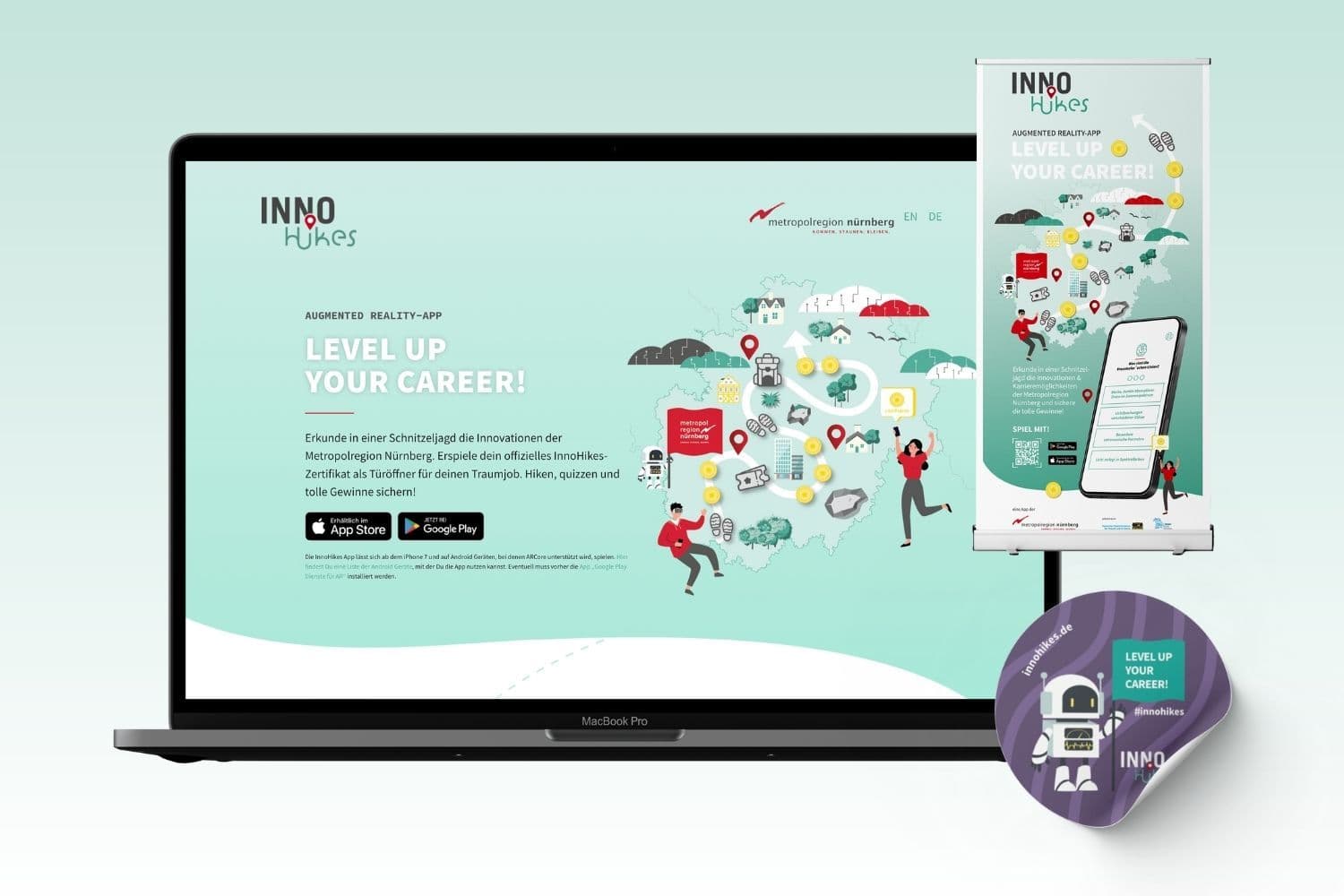 Crossmediale App-Vermarktung: InnoHikes